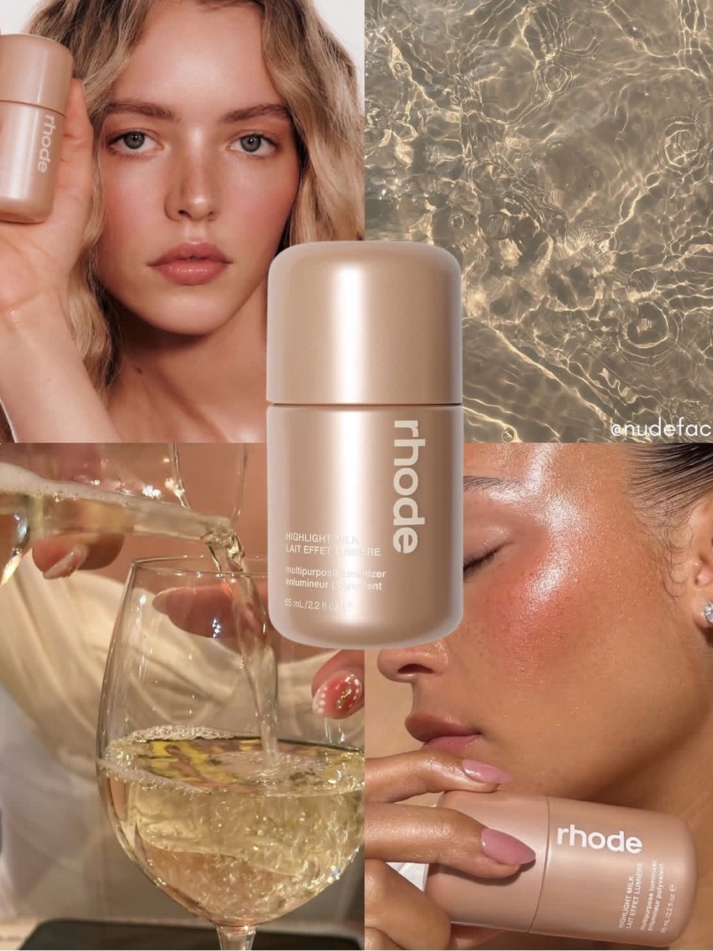 New Rhode highlight Milk in shade 02 Pearly Champagne—NWT